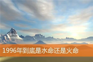 1996年属鼠是什么命